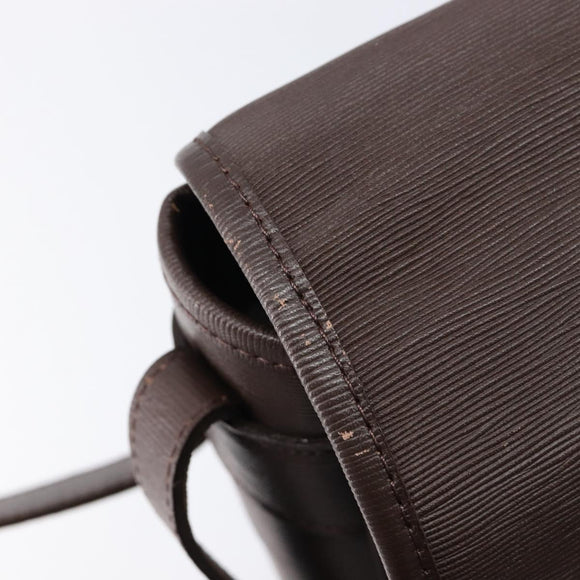 BURBERRY Nova Check Shoulder Bag Canvas Beige Gold Auth 214515A
