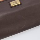 BURBERRY Nova Check Shoulder Bag Canvas Beige Gold Auth 214515A-7