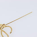 LOEWE Anagram Brooch Metal Gold Auth 214520M-15