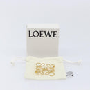 LOEWE Anagram Brooch Metal Gold Auth 214520M-16