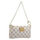 LOUIS VUITTON Damier Azur Pochette Mira MM Accessory Pouch N60027 Auth 214522A-1