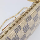 LOUIS VUITTON Damier Azur Pochette Mira MM Accessory Pouch N60027 Auth 214522A-16