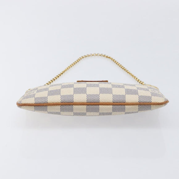 LOUIS VUITTON Damier Azur Pochette Mira MM Accessory Pouch N60027 Auth 214522A