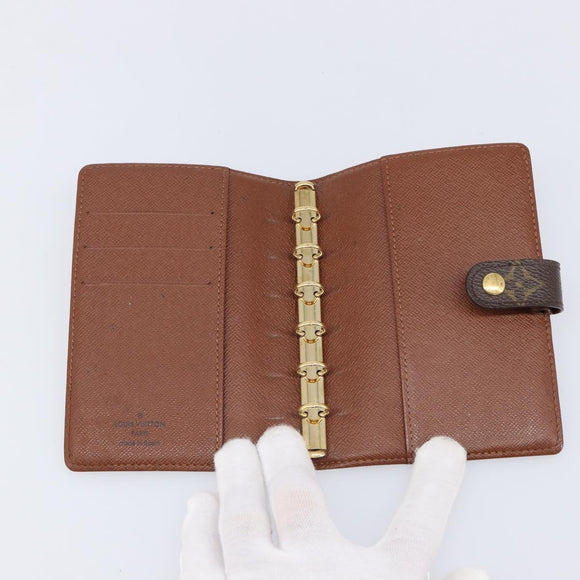 LOUIS VUITTON Monogram panda Agenda PM Day Planner Cover R20011 LV Auth 214524V