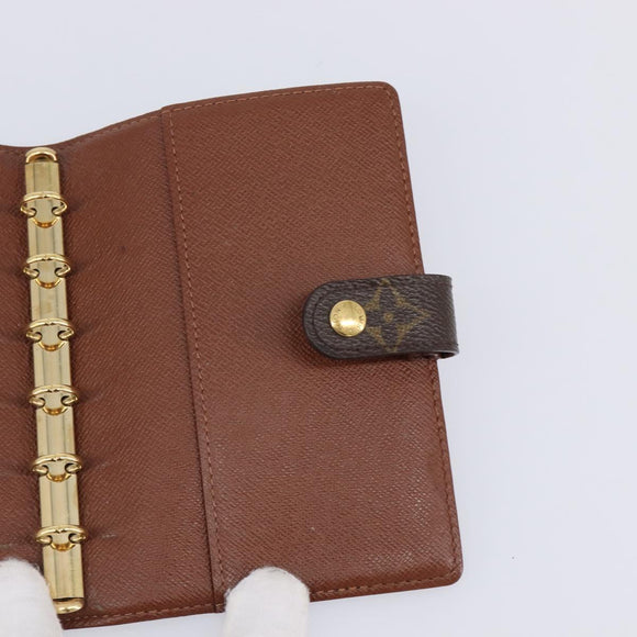 LOUIS VUITTON Monogram panda Agenda PM Day Planner Cover R20011 LV Auth 214524V
