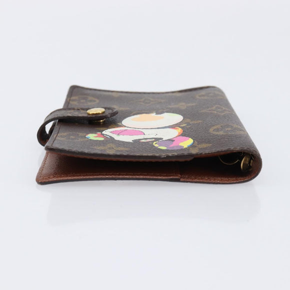 LOUIS VUITTON Monogram panda Agenda PM Day Planner Cover R20011 LV Auth 214524V