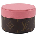LOUIS VUITTON Monogram Martha Roundbox XS Jewelry Box Pink GI1410 Auth 214526M-1