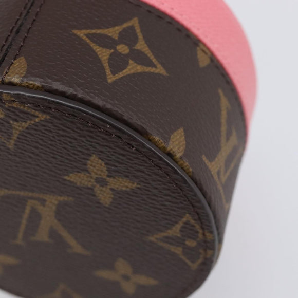 LOUIS VUITTON Monogram Martha Roundbox XS Jewelry Box Pink GI1410 Auth 214526M
