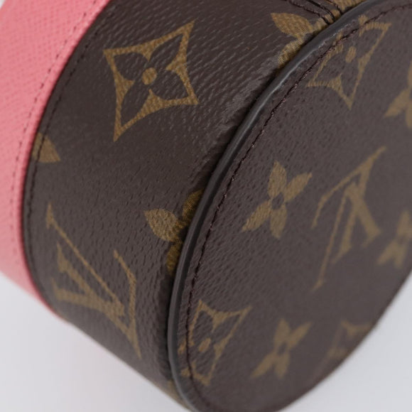 LOUIS VUITTON Monogram Martha Roundbox XS Jewelry Box Pink GI1410 Auth 214526M