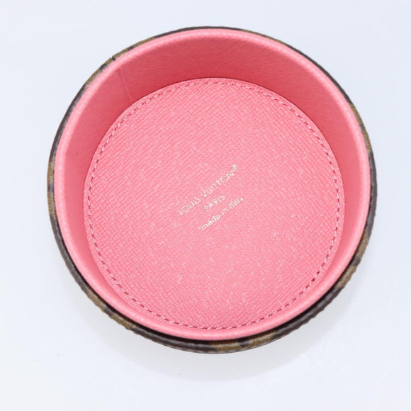 LOUIS VUITTON Monogram Martha Roundbox XS Jewelry Box Pink GI1410 Auth 214526M