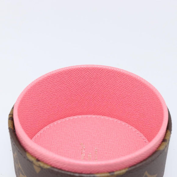 LOUIS VUITTON Monogram Martha Roundbox XS Jewelry Box Pink GI1410 Auth 214526M