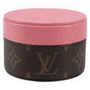 LOUIS VUITTON Monogram Martha Roundbox XS Jewelry Box Pink GI1410 Auth 214526M-2