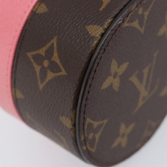 LOUIS VUITTON Monogram Martha Roundbox XS Jewelry Box Pink GI1410 Auth 214526M