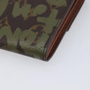 LOUIS VUITTON Monogram Graffiti Portefeiulle Sarah Khaki M92188 LV Auth 214529V-10