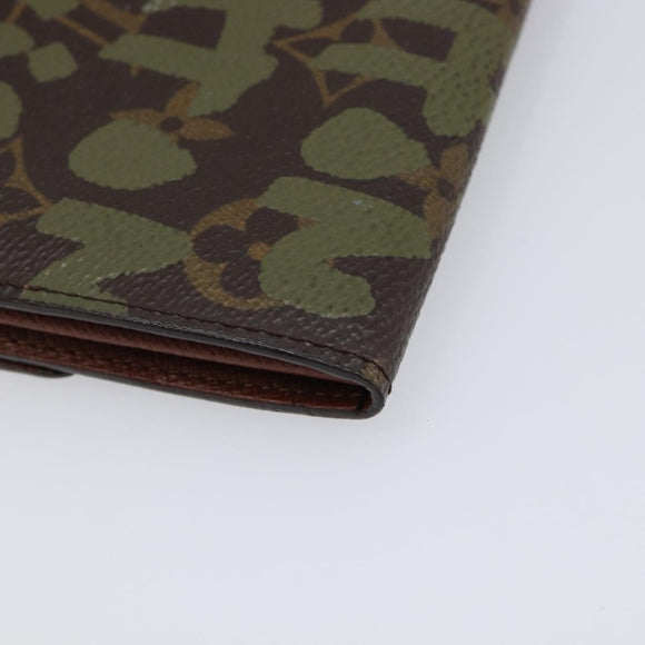 LOUIS VUITTON Monogram Graffiti Portefeiulle Sarah Khaki M92188 LV Auth 214529V