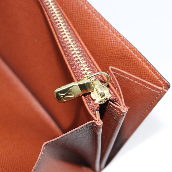 LOUIS VUITTON Monogram Graffiti Portefeiulle Sarah Khaki M92188 LV Auth 214529V