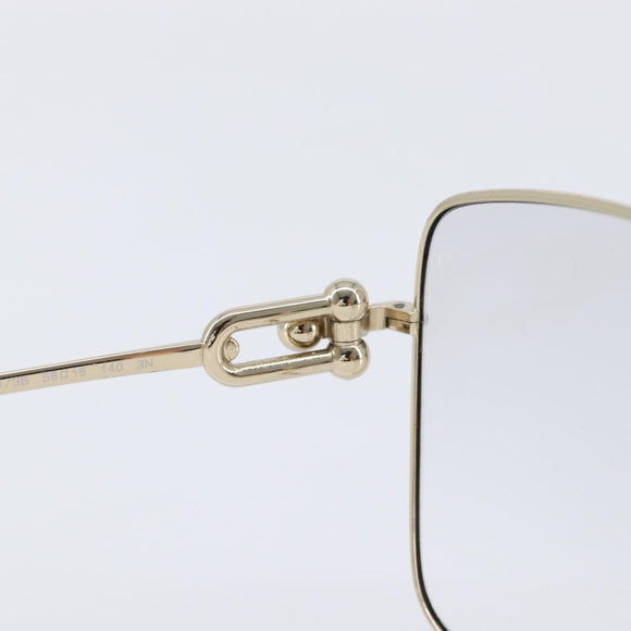 Tiffany & Co. Sunglasses Metal Gold Black Auth 214534