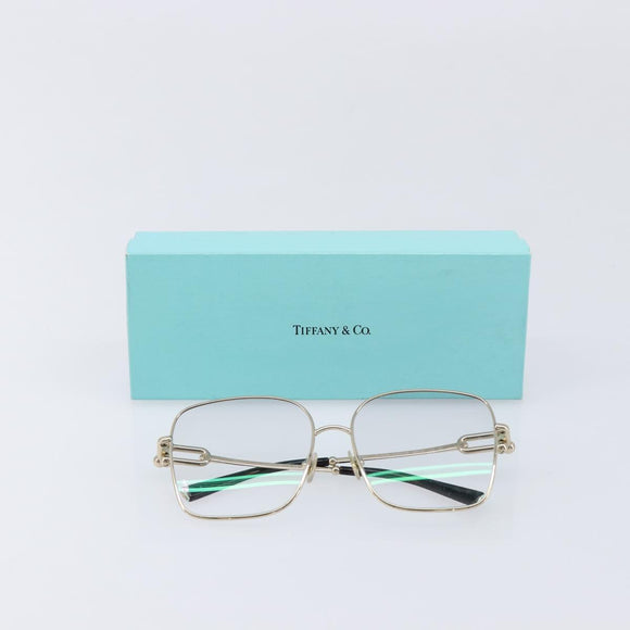Tiffany & Co. Sunglasses Metal Gold Black Auth 214534