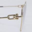 Tiffany & Co. Sunglasses Metal Gold Black Auth 214534-8