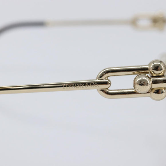 Tiffany & Co. Sunglasses Metal Gold Black Auth 214534