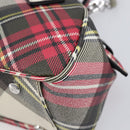 Vivienne Westwood Hand Bag PVC Canvas 2way Multicolor Silver Auth 214650A-12