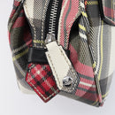 Vivienne Westwood Hand Bag PVC Canvas 2way Multicolor Silver Auth 214650A-17