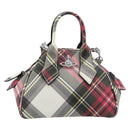Vivienne Westwood Hand Bag PVC Canvas 2way Multicolor Silver Auth 214650A-2