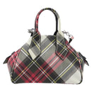 Vivienne Westwood Hand Bag PVC Canvas 2way Multicolor Silver Auth 214650A-3