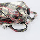 Vivienne Westwood Hand Bag PVC Canvas 2way Multicolor Silver Auth 214650A-7