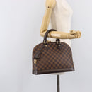LOUIS VUITTON Damier Ebene Alma PM Hand Bag N53151 LV Auth 214655V-23