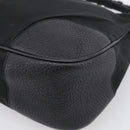 PRADA Shoulder Bag Nylon Black Silver Auth 214656V-12