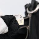 PRADA Shoulder Bag Nylon Black Silver Auth 214656V-22