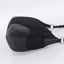 PRADA Shoulder Bag Nylon Black Silver Auth 214656V-5