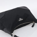 PRADA Shoulder Bag Nylon Black Silver Auth 214656V-6