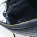 CHANEL Chain Shoulder Bag Lamb Skin Black Gold CC Auth 214657V-19