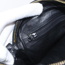CHANEL Chain Shoulder Bag Lamb Skin Black Gold CC Auth 214657V-20