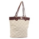 CELINE C Macadam Canvas Tote Bag Ivory Gold Auth 214658-1