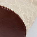CELINE C Macadam Canvas Tote Bag Ivory Gold Auth 214658-12