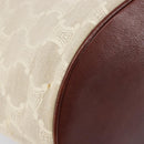 CELINE C Macadam Canvas Tote Bag Ivory Gold Auth 214658-13