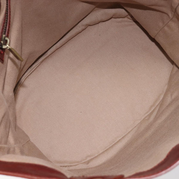 CELINE C Macadam Canvas Tote Bag Ivory Gold Auth 214658