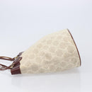 CELINE C Macadam Canvas Tote Bag Ivory Gold Auth 214658-5