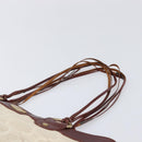 CELINE C Macadam Canvas Tote Bag Ivory Gold Auth 214658-8