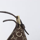 CELINE C Macadam Canvas Shoulder Bag Brown Gold Auth 214671A-14
