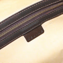 CELINE C Macadam Canvas Shoulder Bag Brown Gold Auth 214671A-16