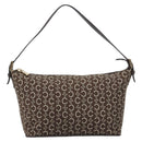 CELINE C Macadam Canvas Shoulder Bag Brown Gold Auth 214671A-2