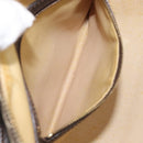 CELINE C Macadam Canvas Shoulder Bag Brown Gold Auth 214671A-21