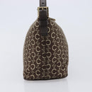 CELINE C Macadam Canvas Shoulder Bag Brown Gold Auth 214671A-5