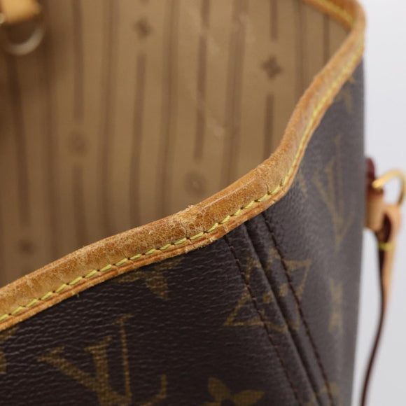 LOUIS VUITTON Monogram Neverfull MM Tote Bag M40156 LV Auth 214673