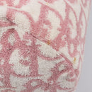 Christian Dior Trotter Pouch Pile Pink White Auth 214674A-14