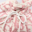 Christian Dior Trotter Pouch Pile Pink White Auth 214674A-16